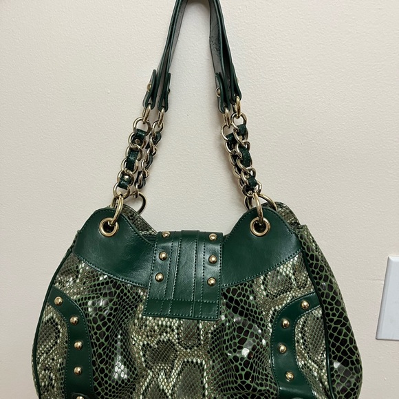 Sharif green faux snakeskin satchel - Picture 9 of 9